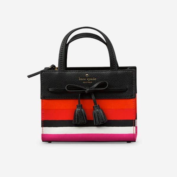 personalised hot foil embossing on a designer handbag