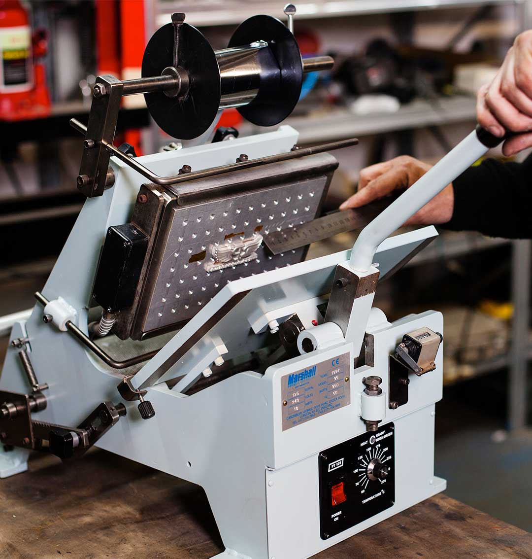 example of a reconditioned hot foil machine