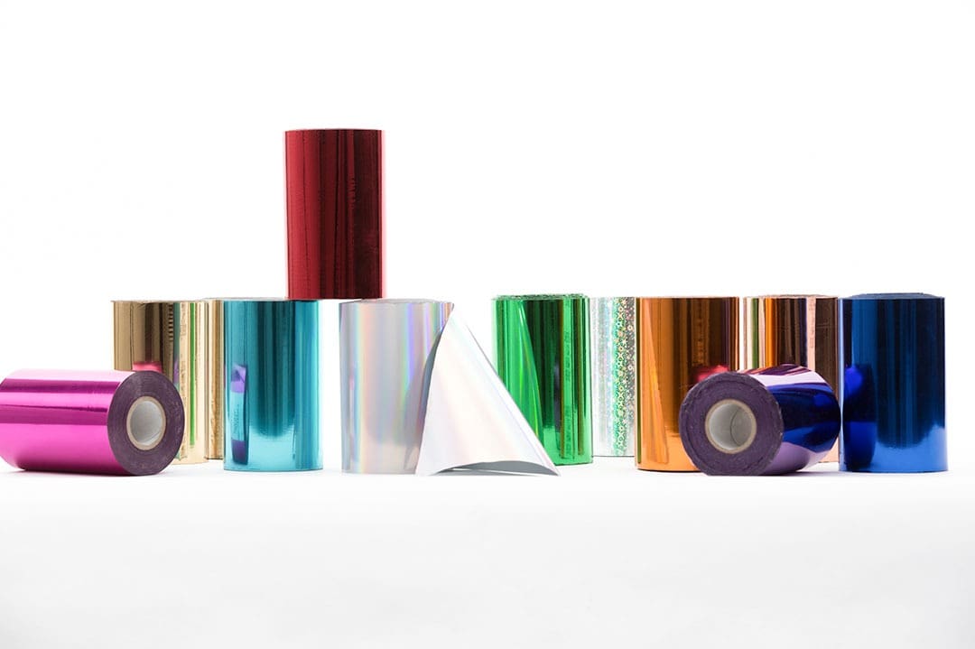 multi coloured foil stamping ribbons
