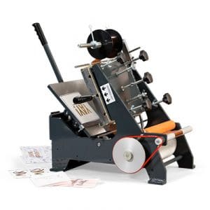 Hot foil printing machine in action