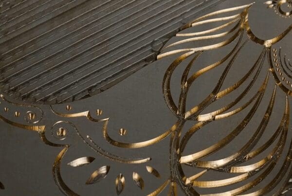 a brass plate for hot foil printing
