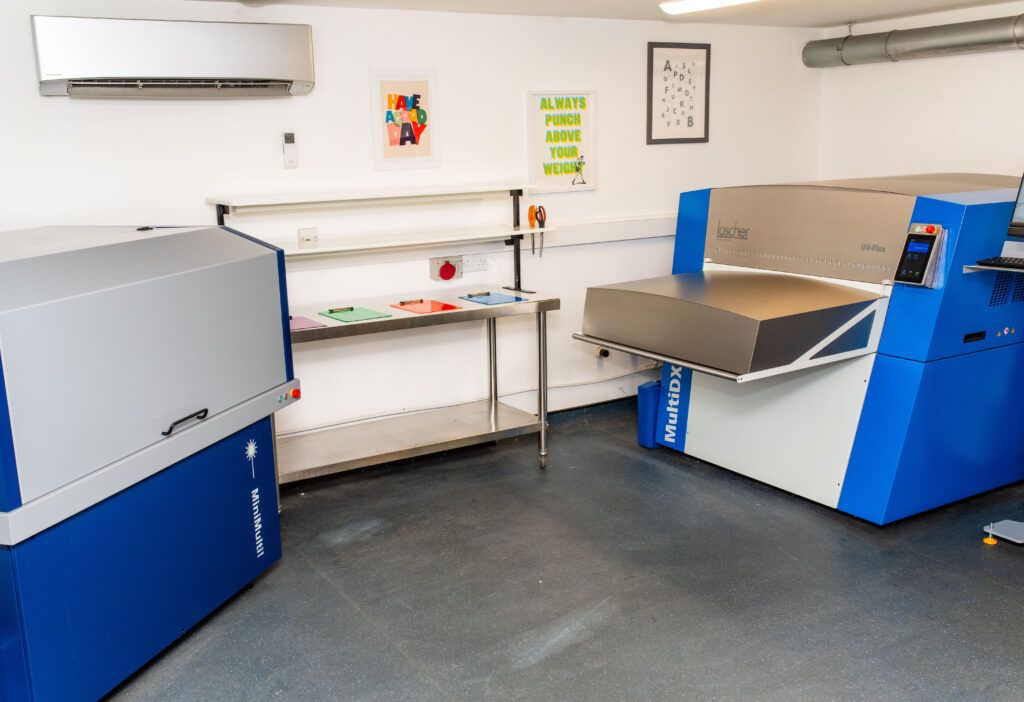 A Luscher digital printing machine