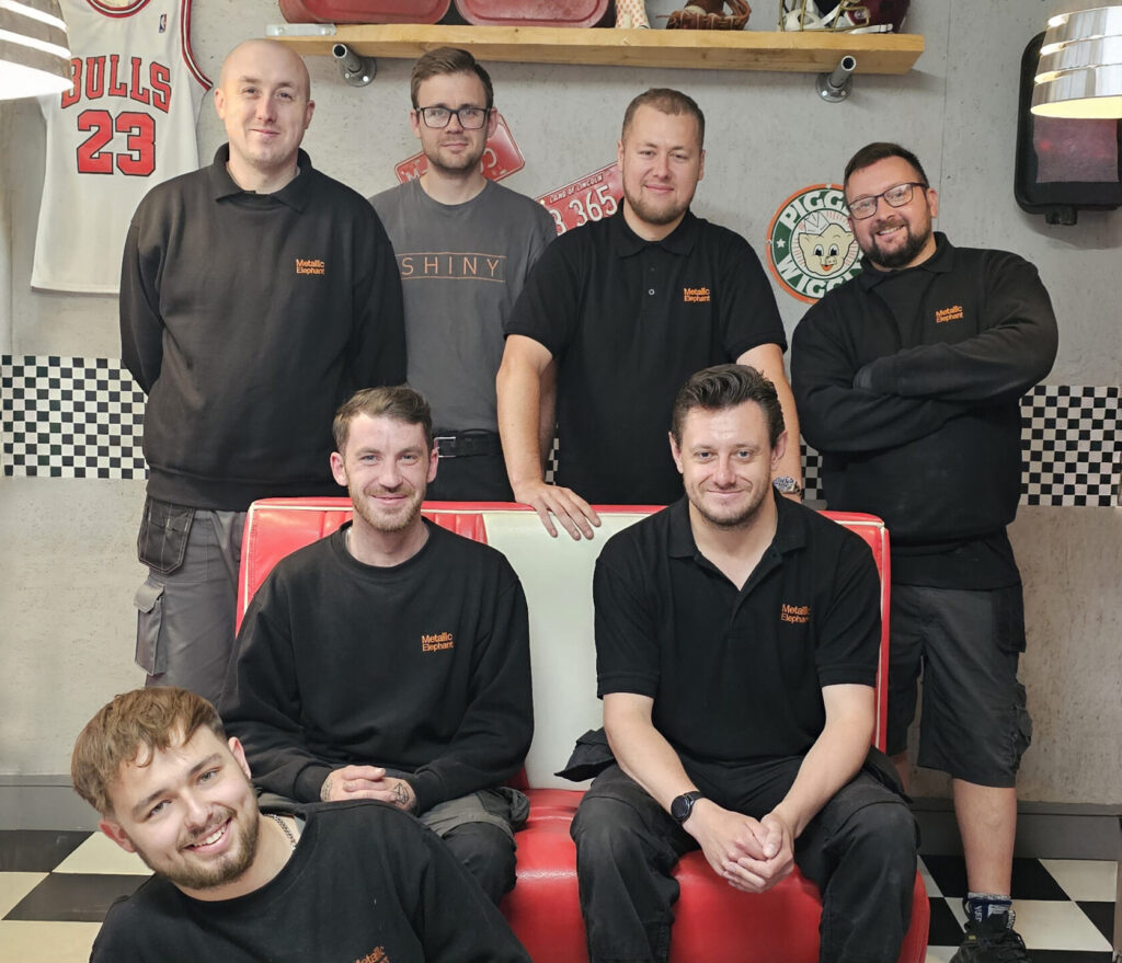 Photo of the Metallic Elephant engineering team