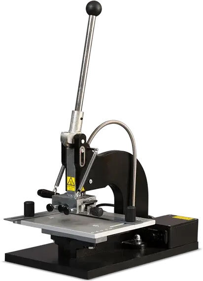 KSF 1 Mini hot foil personalisation press, front view