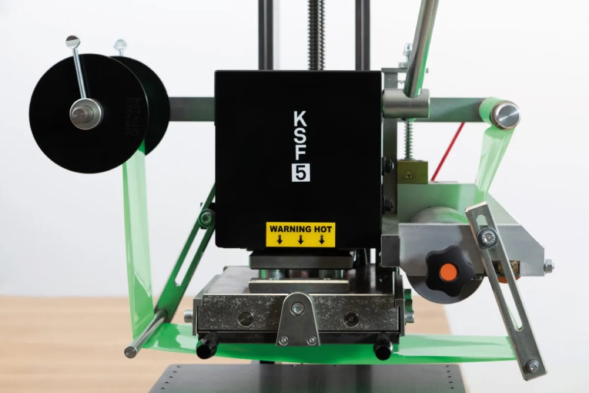 Foil set-up on the KSF 5 press