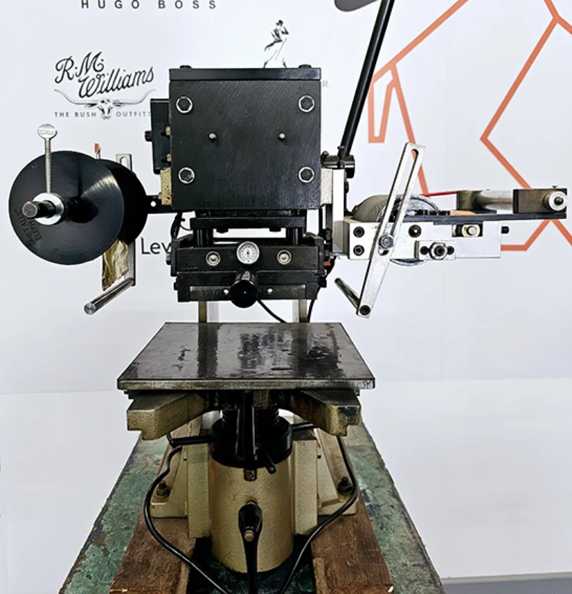 A press awaiting restoration